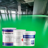 Peinture de revêtement de sol en béton Benzhou OEM/ODM personnalisée, sans solvant, antistatique, résine époxy, revêtement liquide auto-nivelant