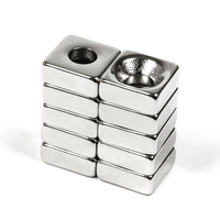 Aimant en néodyme rectangulaire en bloc, certifié ISO/TS 16949, permanent, N32 N42 N45 N50 N52, revêtu de nickel