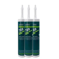 Scellant silicone RTV transparent MKX38 DOWSIL 734/739, qualité construction, 300 ml