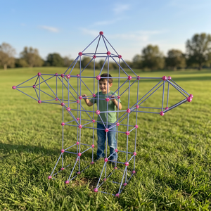 Ensemble de construction en ABS de 168 pièces, bâtonnets et billes, pour construire des forteresses, des châteaux, des robots, jouet DIY OEM ODM STME TOY - Product Image 5