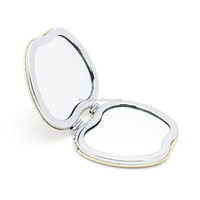 Cadeaux promotionnels publicitaires en cuir PU personnalisables - Miroirs cosmétiques pliables à motifs de dessins animés avec des fonctionnalités personnalisées