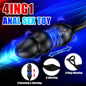 Estimulador de Próstata y Testículos 3 en 1 con 9 Modos de Vibración, Juguetes Sexuales Anales Masculinos, Masajeador de Próstata con Control Remoto Inalámbrico - Product Image 2