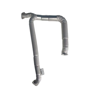 Downpipe di Scarico ad Alto Flusso in Acciaio Inox DEX con Scudo Termico per <span class=keywords><strong>Porsche</strong></span> <span class=keywords><strong>718</strong></span> Boxster/Cayman 2.5T 2016-2023 - Product Image 2