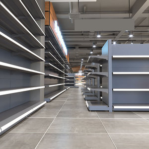 Kệ siêu thị lớn bán buôn thực phẩm giản dị hiển thị nhu yếu phẩm hàng ngày Mall nhiệm vụ nặng nề Gondola kệ - Product Image 6