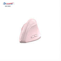 MW-060X-Pink Baru 2.4G & BT Mouse Ergonomis Vertikal Nirkabel Dual Mode 6D Mouse Komputer Desain Pereda Nyeri Pergelangan Tangan