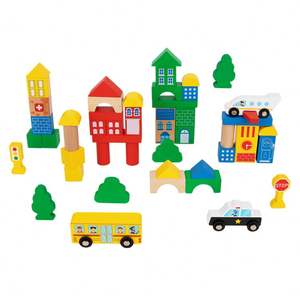 2025 nuevos juguetes de madera para niños, bloques de construcción de bloques de ciudad, juguetes educativos para niños, bloques numéricos - Product Image 2