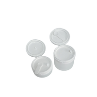 Pots cosmétiques vides économiques, pots pour crème pour le visage, surface personnalisée, emballage OEM, étiquette privée, pot rond en plastique PP avec couvercle à clapet