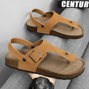 Sandales décontractées transfrontalières pour hommes, tongs de plage double usage, souples et antidérapantes, tendance été - Product Image 5