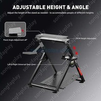 Simulateur de course pliable Songfa en PVC durable et écologique avec support de volant réglable