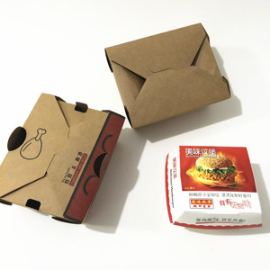 customized logo take away food pizza burger snack paper box