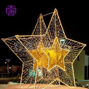 Luces LED 3D en Forma de Estrella, Modernas, para Exteriores, Decoración Navideña, Personalizadas, Impermeables IP65, Multivoltaje, para Jardín - Product Image 5