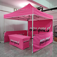 Carpas para Ferias Comerciales y Eventos, Carpa Plegable Promocional Personalizada con Logotipo, Estructura de Aluminio de 10 x 10, Diseño Gratuito