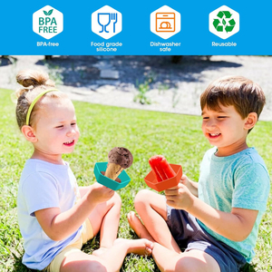 Support pour cornets de glace et bâtonnets de sucettes en silicone de qualité alimentaire, réutilisable, durable, résistant au lave-vaisselle, sans transfert de gel, pour enfants - Product Image 6