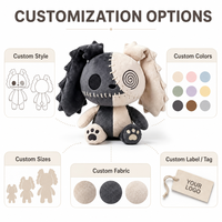 Peluche personnalisée lapin en direct d'usine avec rembourrage en coton PP, détails brodés, poupée de personnage en peluche pour marques IP originales