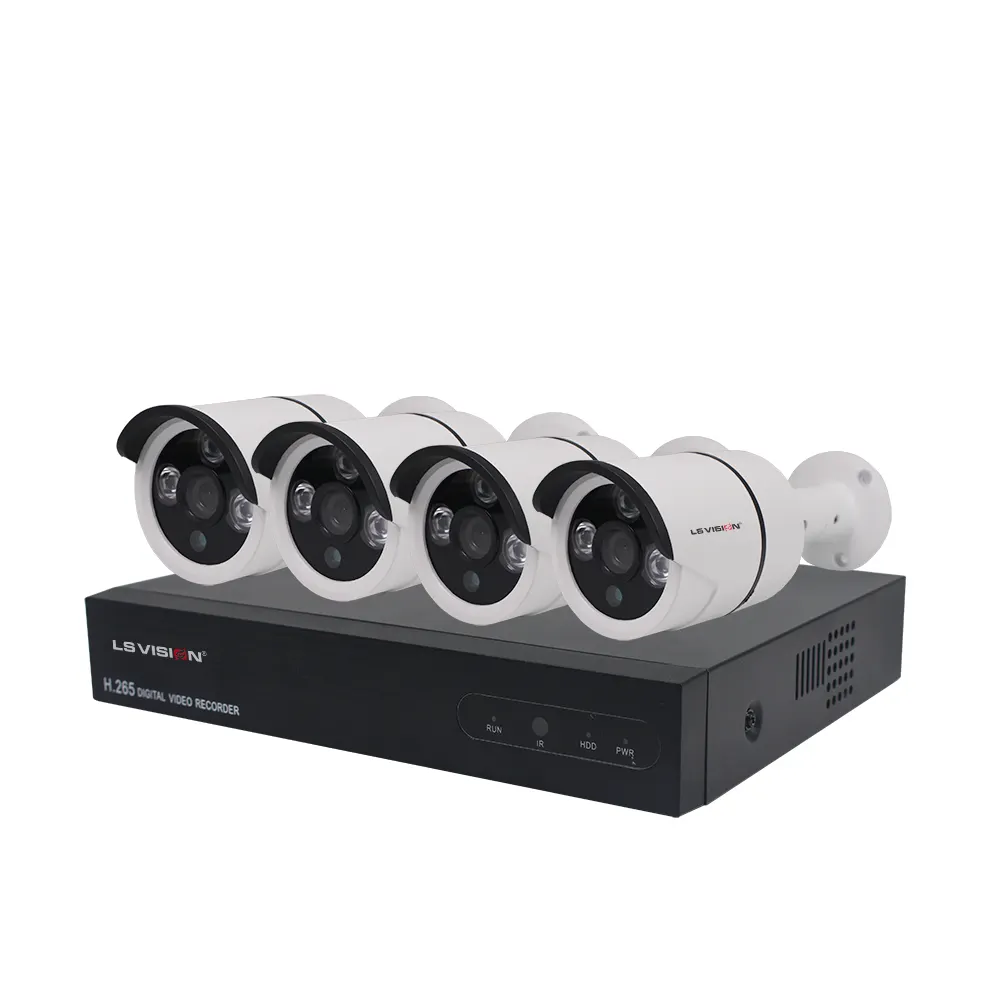 H.265 4CH 1080P 48V POE NVR kit 2mp CCTV Security System Support Web CMS Mobile P2P Monitoring