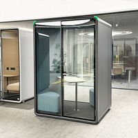 Cabine de travail éducative pour bibliothèque, espace de coworking professionnel, cabine d'interview du personnel, poste de travail individuel avec système de ventilation