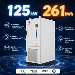On-Grid 125kW 261kWh Cooling Cabinet 314Ah Industrial Commercial <b>Energy</b> <b>Storage</b> <b>System</b> CE <b>Energy</b> <b>Storage</b> Rack - Product Image 2
