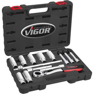 VIGOR - V6452 Jeu d'outils pour amortisseurs (14 pièces) -CORPS EAN 4047728064521 ET TÔLES MÉTALLIQUES - Product Image 1