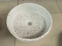 Baignoires en ciment de forme ronde en gros, baignoire en ciment pour la maison