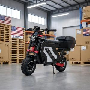 Trottinette électrique Geofought M5, entrepôt américain, vitesse maximale 55-75 MPH, double moteur 10000W, batterie 72V, trottinette avec siège pour la conduite d'aventure - Product Image 1