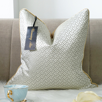 Housse de coussin décorative de luxe, housse de coussin jacquard haute densité, décoration de la maison, taies d'oreiller de canapé abstraites