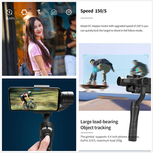 Fabrika sıcak satış kamera telefon profesyonel <span class=keywords><strong>3</strong></span> eksen tek elle tripodlar Selfie Gimbal sabitleyici - Product Image 3