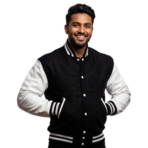 Varsity <b>Jacket</b> Custom Manufacturer Embroidery Custom <b>Baseball</b> Letterman Cut Leather Varsity CollegeBaseballjacket <b>for</b> <b>men</b> - Product Image 1