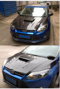 Nuovo cofano in fibra di carbonio per 12 Fox modificato <span class=keywords><strong>STI</strong></span> <span class=keywords><strong>Focus</strong></span> copertura di apertura con inclusi bulloni e clip compatibile cofano auto cofano - Product Image 2