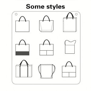 Sac de plage et de shopping décontracté en toile de coton réutilisable, extra large, écologique, à bandoulière unique, avec motif de dessin animé, personnalisable pour la vente en gros - Product Image 6