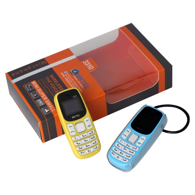 MKTEL 3310 Factory Unlocked Mini Bar Mobile Phone 0.66inch TFT Screen Qwerty Keyboard Dual SIM 2G GSM FM Radio Electric
