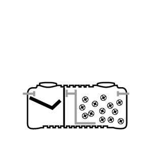 Filtre à percolation ANAER avec sédimentation 8AE pour machines de traitement de l'eau - Product Image 1