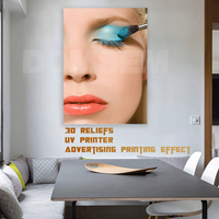 DOMSEM Printer Seni Pernis UV A1 Printer Pereda UV untuk Casing Ponsel Mesin Cetak Timbul Logam PVC Plastik Kulit