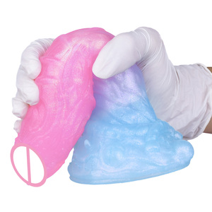 YOCY Drop Shipping XXL Dildo luminoso per le donne masturbazione <span class=keywords><strong>Soft</strong></span> anale Plug per adulti massaggio anale forte aspirazione giocattoli del sesso per gli uomini - Product Image 6