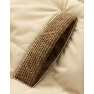 Veste matelassée en coton/polyester épaisse coupe-vent décontractée pour homme, automne-hiver, avec fermeture éclair - Product Image 6