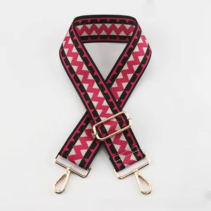 Sangles de sac tissées à motifs chevrons colorés avec boucles et crochets en métal pour accessoires de sac de bricolage personnalisés - Product Image 5