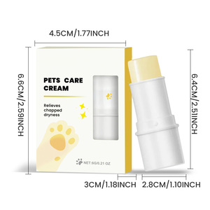 Baume de patte d'animal familier de lissage naturel et biologique de marque privée d'OEM pour des chiens crème de protection crue sèche et rugueuse de patte d'animal familier - Product Image 2