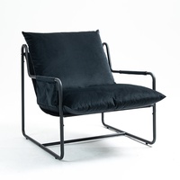 Fauteuil inclinable de loisir moderne nordique contemporain à touffe unique, cadre en bois massif, tissu, design de luxe léger, meubles de maison