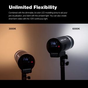 Flash <span class=keywords><strong>de</strong></span> studio portable Godox AD300Pro 300Ws TTL HSS 2.4G sans fil pour Sony Canon Nikon Fuji Olympus - Product Image 3