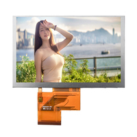 Bestseller INNOLUX 5 Zoll Touchscreen Kapazitiver RGB Industriesteuerungs-Smart-Home TFT LCD-Bildschirm mit LED-Hintergrundbeleuchtung Panelmontage