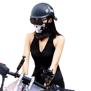 Casco abatible de media cara para motocicleta, accesorio Unisex de ABS DOT, estilo béisbol, Crown Prince, Retro <span class=keywords><strong>Cafe</strong></span> Racer - Product Image 2