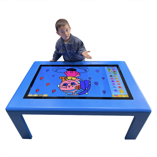 32-75 Inch LCD Touch Screen Table for Education and Elevator Use Multi-Interactive Kids Game Table