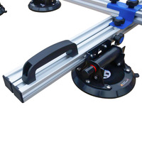Outil de levage et de manipulation de carreaux ZEBRA en alliage d'aluminium à ventouse manuelle multi-gobelets pour carreaux de céramique, verre, pierre - Qualité industrielle DIY