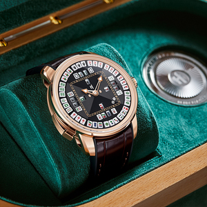 <span class=keywords><strong>Montre</strong></span> mécanique automatique Lucky Harvey pour homme, jeu de Mahjong, cadran à 36 mini-pièces, bouton interactif, étanche, <span class=keywords><strong>montre</strong></span> sport ZLS307 - Product Image 2