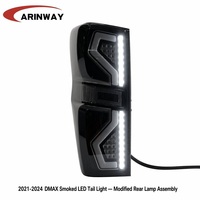 Feux arrière LED fumés, ensemble de feux arrière modifiés, clignotants de frein arrière, paire d'accessoires automobiles pour Isuzu D-max 2021-2024