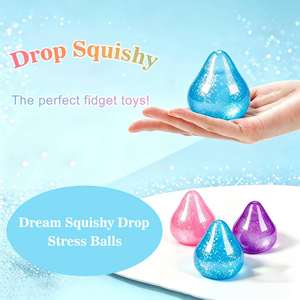NeeDohd Style Dream Drop Silicone & TPE Squishy <b>Fidget</b> Toy for Adults-Water Drop Squeeze Stress Relief Sensory Toy - Product Image 5