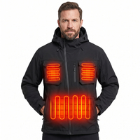 Chaqueta Térmica Moderna y Elegante para Hombre, Impermeable, con Bolsillos Integrados, Chaqueta Rígida para Escalada en Roca