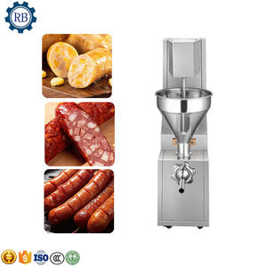 Machine à farcir les saucisses verticale en acier inoxydable avec <span class=keywords><strong>poussoir</strong></span> à saucisses pour usage domestique et restaurant - Product Image 4