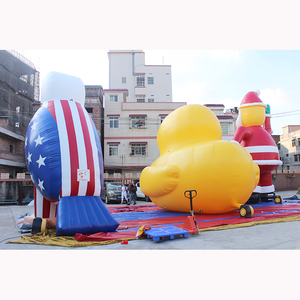 Riesige aufblasbare Gummidente große gelbe Karikaturente aufblasbare Poolente auf dem Wasser für den Event - Product Image 3