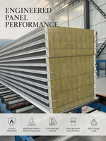 Toiture métallique isolée en laine de roche avec bordure en polyuréthane, ignifuge et écologique, pour la rénovation de bâtiments à structure en acier, usine
