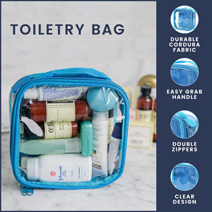 Hot Sale Water Resistant PVC Makeup <b>Bag</b> Clear Airplane Approved <b>Travel</b> Toiletry Transparent <b>Liquids</b> Pouch <b>Bag</b> - Product Image 4